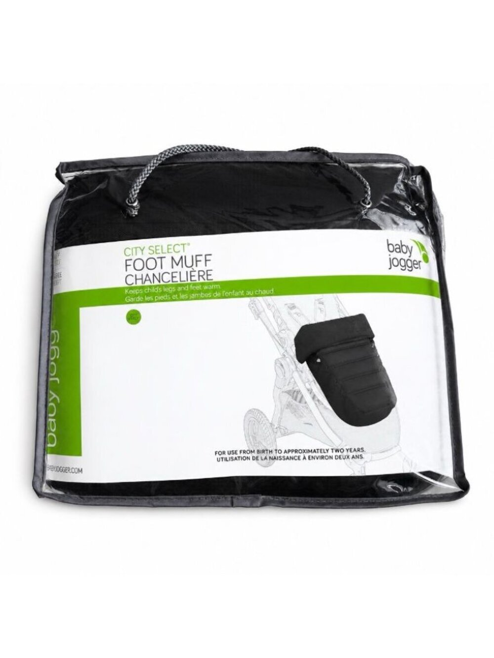 Fleece Lined Foot Muff for City Select Stroller Baby Jogger 0-2 yrs NEW Black